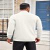 COOFANDY Men's Cardigan Sweater Long Sleeve Casual V Neck Button Down Knitted Sweater with Pockets Ivory view 3