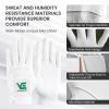VEASAERS Golf Gloves Men Value 10 Pack Left Hand for Right Handed Golfer, Mens Glove with Gift Box All Weather Grip Soft Breathable (10Pack White, Small(Worn On Left Hand)) view 3