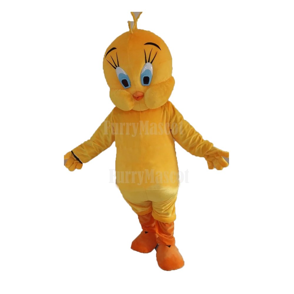 FurryMascot New Sport Lovely Yellow Birds Mascot Costumes Mascotte School Spirit, Large