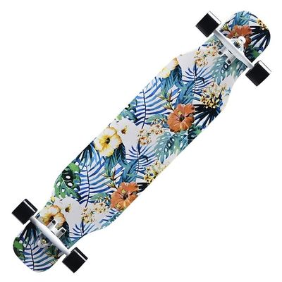 KITCISSL Longboard 42 Inches Long Boards Skateboard for Boys Girls Beginners, Kids and Adult Skateboard Cruiser 7 Layer Maple Deck Skateboards for Extreme Sports and Outdoors(Color:Style H)