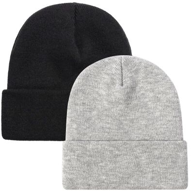 ZOORON Beanie for Men Women Warm Winter Hats Acrylic Knit Cuffed Beanie Cap Unisex