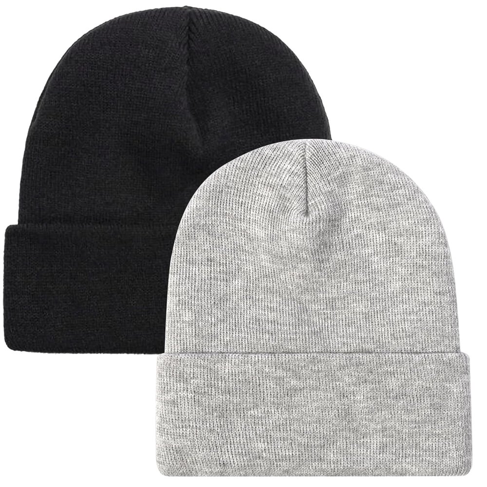 ZOORON Beanie for Men Women Warm Winter Hats Acrylic Knit Cuffed Beanie Cap Unisex