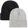 ZOORON Beanie for Men Women Warm Winter Hats Acrylic Knit Cuffed Beanie Cap Unisex view 1