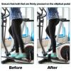6pcs Adjustable Pedal Straps for Ellipse Leg Exerciser Machine, Feet Pedal Strap Under The Desk Leg Training Exerciser Fitness Strap Home Office Sports Accessories for Fit Foot Prevent Slipping view 4