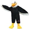 Long Fur Fierce Hawk Eagle Mascot Costume Adult Size for Men & Women with Built-in Fan Inside the Head view 1