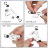 VercanMonth 6 Pcs Outrigger Release Clips Downrigger Release Clips with Adjustable Tension Planer Board Clips Downrigger Fishing Kite for Trolling Offshore Fishing Accessories (Black) view 4