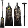 Z&J SPORT Adjustable Dragon Boat Paddle, IDBF Approved Carbon Fiber Paddle, Dragon Graphic Paddle with Adjuster for Dragon Boat Race with Adjustable T Handle (LON17) view 1