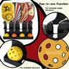 TOPOWN Pickleball Paddle & Ball Rack - Heavy-Duty Steel, Holds 4 Paddles & 4 Balls, Fence & Wall Mount view 2