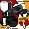 TOPOWN Pickleball Paddle & Ball Rack - Heavy-Duty Steel, Holds 4 Paddles & 4 Balls, Fence & Wall Mount view 4