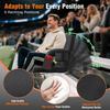 Suteck 2 pcs Dual-Sided Heated Stadium Seats for Bleachers with Back Support, 21" Portable Heated Bleacher Seat with Backrest, 3 Heat Levels, 5 Pockets  Ideal for Outdoor Stadiums and Events - Black view 2