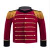 JEYPINMI Kids Boys Girls Drum and Trumpet Team Tassels Jacket Coat Marching Band Uniform Majorette Performance Tops Red 6 Years view 1