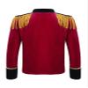 JEYPINMI Kids Boys Girls Drum and Trumpet Team Tassels Jacket Coat Marching Band Uniform Majorette Performance Tops Red 6 Years view 2