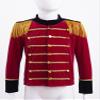JEYPINMI Kids Boys Girls Drum and Trumpet Team Tassels Jacket Coat Marching Band Uniform Majorette Performance Tops Red 6 Years view 3