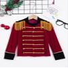 JEYPINMI Kids Boys Girls Drum and Trumpet Team Tassels Jacket Coat Marching Band Uniform Majorette Performance Tops Red 6 Years view 4