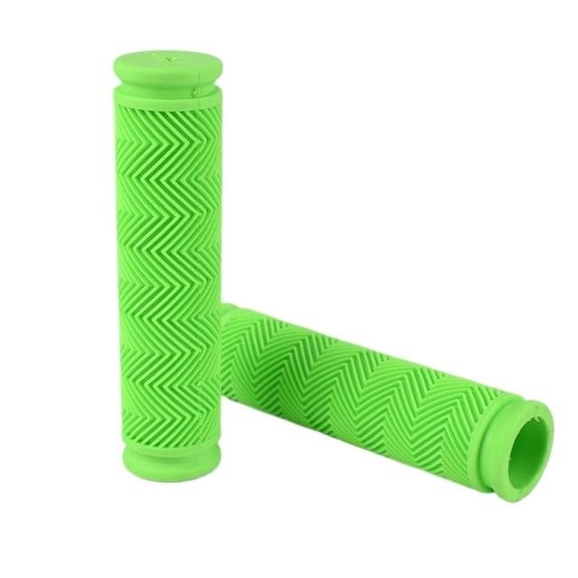 Handlebar Grips Empuaduras De Goma para Manillar De Bicicleta, Puos Suaves A Prueba De Golpes, Accesorios para Bicicleta De Montaa Y Carretera, BMX Fixie, 1 Par Bike Handlebar(Color:1 Pair Green)