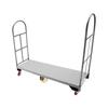 U-Boat Dolly 2000LB Capacity, 64x16 Inch Heavy Duty Platform Truck with 6 Wheels & Removable Side Rails, Industrial Utility Cart for Warehouse Warehouse Loading Dock Moving, Gray Steel Hand Truck view 1