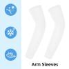 GREUS Kids Sun Protection Cooling Arm & Leg Sleeves Set, Ice Silk Arm Guards Leg Covers for Boys Girls Cycling, Outdoor Sports view 2