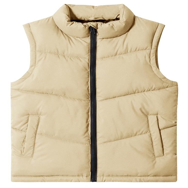 Meikulo Boys Zip Up Puffer Vest Kids Stand Collar Quilted Gilet Sleeveless Jackets Outwear with Pockets