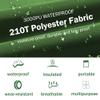 Tent Footprint + Pop Up Tent, Waterproof 4 Person Camping Tent & Tent Ground Cloth Family Camping Tents Ground Sheet Mat with 6 Tent Stakes view 2