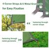 Tent Footprint + Pop Up Tent, Waterproof 4 Person Camping Tent & Tent Ground Cloth Family Camping Tents Ground Sheet Mat with 6 Tent Stakes view 4