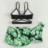 NineFit Basics Toddler Baby Girl 4th of July Swimsuit American Flag Swimwear Toddler Baby Girl Bathing Suit (a-Green, 10-11 Years) view 4
