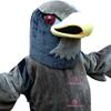 Deluxe Hawk Falcon Mascot Costume with Brown Belly Adult Size for Men & Women with Built-in Fan Inside the Head view 3