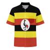 Adugen Origei Hawaiian Shirt Uganda Flag Short Sleeve Shirts Men Print Short Sleeve Shirts Men Plus Size 2XL view 4
