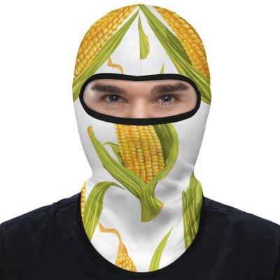 DJUETRUI Balaclava Face Mask for Men Women Corn on The Cob Image Full Mask for Outdoor Sport Cycling Fishing Cap, 1