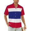 Adugen Origei Hawaiian Shirt Thailand Flag Short Sleeve Shirts Men Print Short Sleeve Shirts Men Plus Size XS view 1