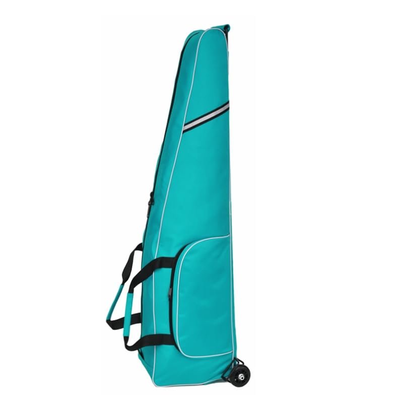 G GUFAMILY Fencing Bag with Wheels,Draw-bar Wheel Bag for Mask,1680D Oxford Cloth - Waterproof and Durable,Fencing,Lake blue