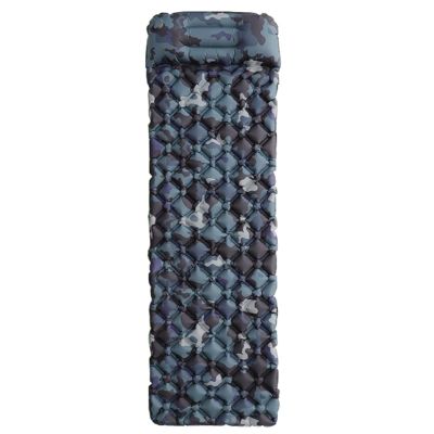 CGJSY Inflatable Camping Mat with Pillow, Ultralight Foldable Sleeping Pad with Built-in Foot Pump, for Outdoor Hiking Travel Backpacking(Color:Camouflage Color)