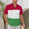 Adugen Origei Hawaiian Shirt Hungary Flag Short Sleeve Shirts Men Print Short Sleeve Shirts Men Plus Size S view 2