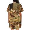 Amazwi Farm Chickens Short Sleeve Pajamas Sets For Women Casual Crew Neck Sleepwear Soft Loungewear Tracksuits Outfit view 3