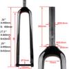 DHNCBGFZ Carbon Fiber T800 Mountain Bike Rigid Fork 1-1/8'' Straight/Tapered Tube 100 * 15mm Thru Axle Rigid Fork with Thru-axle Rod(Straight Tube,Gloss 26'') view 2