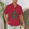 Adugen Origei Hawaiian Shirt Morocco Flag Short Sleeve Shirts Men Print Short Sleeve Shirts Men Plus Size L view 2