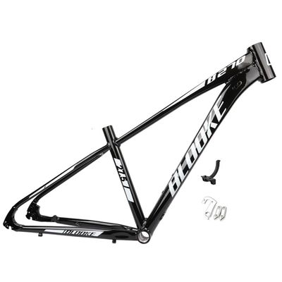 HIMALO Mountain Bike Frame 27.5er Hardtail Bike Frame XC/AM 14.5''/16''/18'' Disc Brake Aluminum Alloy Rigid Frame QR 135mm Routing Internal(Color:Black,Size:27.5x16'')