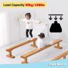 YXXSDP Wooden Balance Beams for Kids/Gymnastics at Home, Extra-Firm 59 79 118 Inch Long Floor Walking Beams, Anti-Skid Gymnastics Equipment, Load 198lbs(Size:300cm(118.1in) long/10cm(3.9in) Width) view 4
