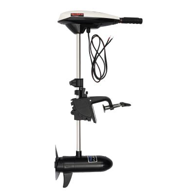65 LBS Electric Trolling Motor,12V Boat Fishing Motor w/Three-bladed Propeller,Outboard Trolling Motor,Brush Electric Outboard Motor for Fishing Boats Saltwater,Adjustable Handle