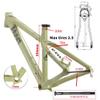 HIMALO 27.5er Hardtail Mountain Bike Frame Disc Brake Bike Frames Thru Axle 12x142mm Aluminum Alloy Frame Half Internal Routing XC/AM Dirt Jump Frame(Color:Dark Gray) view 3