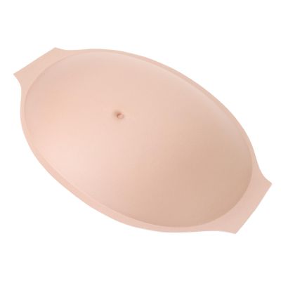 SIXRUN Fake Pregnancy Belly, Chinlon Material, Lightweight, Breathable, Rectangular, 15.35x10.23x2.75 Inch, for Performances, Photography, Cosplay