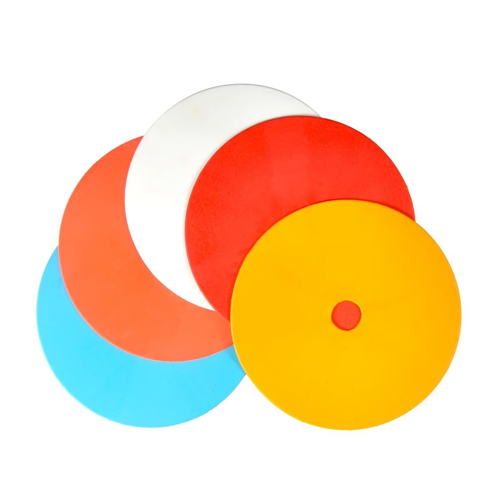 NDNCZDHC 6.1in 10PCS Spot Markers PE Ground Markers Sports Field Markings Football Spot Markers Playing Field Marking Equipment(Mixture Color)