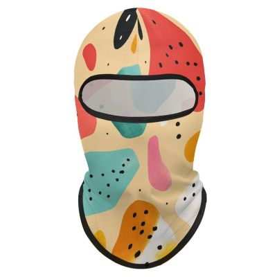 Balaclava Face Mask for Men Women Simple Colorful Shapes Full Mask for Outdoor Sport Cycling Fishing Cap