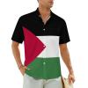 Adugen Origei Hawaiian Shirt Palestine Flag Short Sleeve Shirts Men Print Short Sleeve Shirts Men Plus Size 3XL view 1