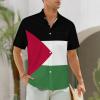 Adugen Origei Hawaiian Shirt Palestine Flag Short Sleeve Shirts Men Print Short Sleeve Shirts Men Plus Size 3XL view 2