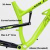 HIMALO Mountain Bike Suspension Frame 27.5er Softtail Bike Frame 17'' Aluminium Alloy Disc Brake Frame QR 135mm DH/XC/AM with Rear Shock(Color:Blue) view 4