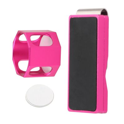 Aosekaa Pool Cue Chalk Holder Chalk Bag Multipurpose Octagonal Practical Snooker Accessories, Chalk Carrier Chalk Boxes for Games, Pink