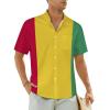 Hawaiian Shirt Classic Trend Shirt Mens Guinea Flag Short Sleeve Casual Beach Shirts 4XL view 1