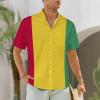 Hawaiian Shirt Classic Trend Shirt Mens Guinea Flag Short Sleeve Casual Beach Shirts 4XL view 2