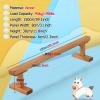 Home/ School/ Gym Club Gymnastics Equipment - Professional Balance Beam Floor, 12 Inch High Walking Beams/ Wooden Balance Beam Bar, for All Gymnastics Skills Training(Size:150cm(59.1in) long/8cm(3.1in view 2
