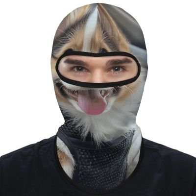 Balaclava Face Mask for Men Women Wearing A Black Vest Full Mask for Outdoor Sport Cycling Fishing Cap